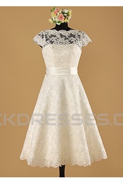 A-line Short Lace Bridal Wedding Dresses WD010854