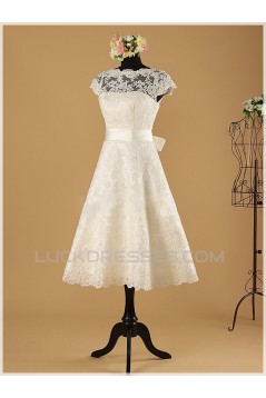 A-line Short Lace Bridal Wedding Dresses WD010854