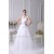 A-Line Halter Court Train Beaded Wedding Dresses 2030046