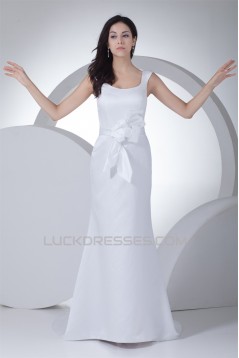 Satin Mermaid/Trumpet Sleeveless Straps Wedding Dresses 2030054
