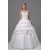 Amazing Lace Satin Organza Taffeta Sleeveless Beaded Ball Gown Wedding Dresses 2030056