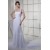 Beautiful Sheath/Column Chiffon One-Shoulder Sleeveless Wedding Dresses 2030067