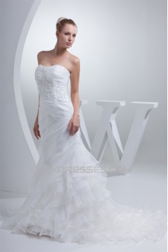 Beautiful Sleeveless Mermaid/Trumpet Beaded Lace Wedding Dresses 2030070