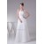 A-Line Strapless Beaded Floor-Length Pleated Wedding Dresses 2030076