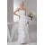 Strapless Sleeveless Sheath/Column Chiffon Wedding Dresses 2031009