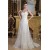 A-Line Sweetheart Satin Fine Netting Lace Wedding Dresses 2031021