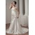 A-Line Sweetheart Court Train Beautiful Wedding Dresses 2031022
