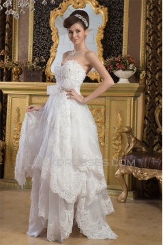 Sweetheart Sheath/Column Sleeveless Satin Fine Netting Lace Wedding Dresses 2031023