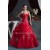 Sweetheart Sleeveless Floor-Length Ball Gown Red Wedding Dresses 2031028