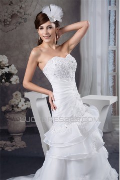Sweetheart Sleeveless Satin A-Line Lace Wedding Dresses 2031029