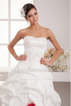 Ball Gown Taffeta Netting Soft Sweetheart Floor-Length Wedding Dresses 2031030