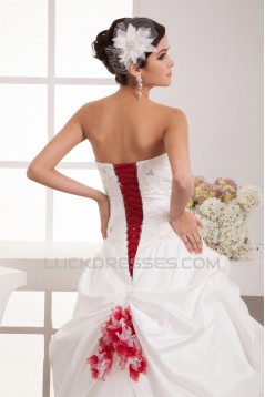 Ball Gown Taffeta Netting Soft Sweetheart Floor-Length Wedding Dresses 2031030