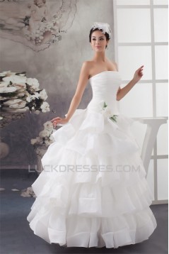 Ball Gown Sleeveless Strapless Wedding Dresses 2031034