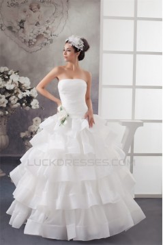 Ball Gown Sleeveless Strapless Wedding Dresses 2031034