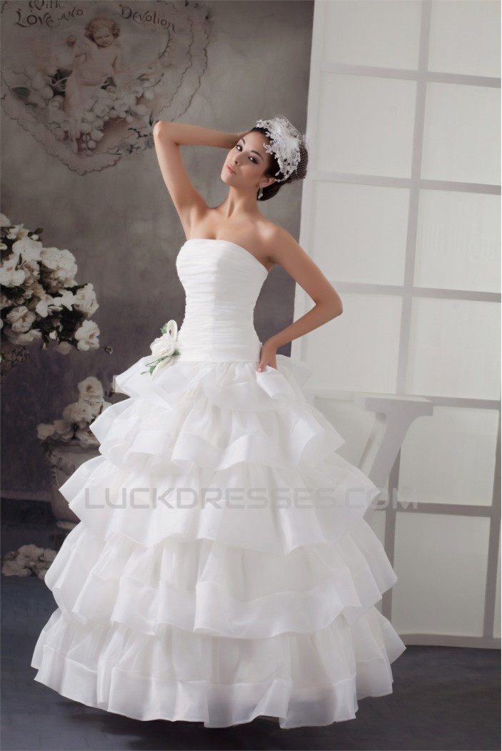 Ball Gown Sleeveless Strapless Wedding Dresses 2031034
