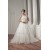A-Line Sleeveless Strapless Court Train Wedding Dresses 2031035