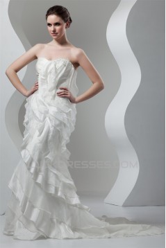 Unique Design Sweetheart Sheath/Column Sleeveless Wedding Dresses 2031041