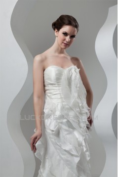 Unique Design Sweetheart Sheath/Column Sleeveless Wedding Dresses 2031041
