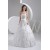 A-Line Strapless Beaded Sleeveless Wedding Dresses 2031055