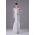 Mermaid/Trumpet Floor-Length Chiffon Sleeveless Best Wedding Dresses 2030106