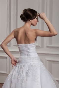 Wonderful A-Line Sweetheart Sleeveless Lace Floor-Length Wedding Dresses 2031064