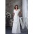 A-Line Chiffon V-Neck Floor-Length New Arrival Wedding Dresses 2030108