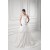 A-Line Sleeveless Taffeta Spaghetti Straps Beaded Wedding Dresses 2031088