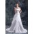 A-Line Strapless Satin Organza Sleeveless New Arrival Wedding Dresses 2031094