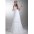 A-Line V-Neck Chiffon Satin Sleeveless Wedding Dresses Maternity Wedding Dresses 2031098