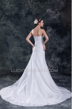 Amazing A-Line Sweetheart Taffeta Beaded Wedding Dresses with A Short Sleeve Jacket 2031104