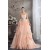 A-Line Court Train Handmade Flowers Wedding Dresses with Color 2030111