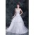 Amazing Satin Organza A-Line Straps Embellished Wedding Dresses 2031110