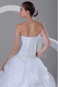 Amazing Satin Organza Sweetheart Sleeveless A-Line Beaded Wedding Dresses 2031112