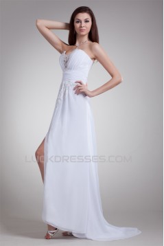 Amazing Sleeveless A-Line Sweetheart Chiffon Satin Wedding Dresses 2031114