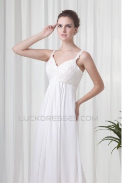 Beautiful Chiffon Lace Sleeveless A-Line Wedding Dresses Maternity Wedding Dresses 2031131