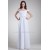 Beautiful Sheath/Column Off-the-Shoulder Chiffon Satin Beaded Wedding Dresses 2031132