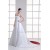 Charming Satin A-Line Sleeveless Strapless Embellished Wedding Dresses 2031147