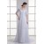 Chiffon Satin Bowl Sheath/Column Half Elbow Sleeve Wedding Dresses Maternity Wedding Dresses 2031150