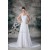 Chiffon Satin Sleeveless A-Line One-Shoulder Best Wedding Dresses 2031152