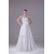 A-Line Sweetheart Beaded Lace Court Train Wedding Dresses 2030116