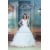 Ball Gown Sleeveless V-Neck Satin Organza Wedding Dresses 2031161