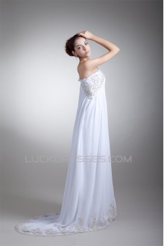 Fantastic A-Line Chiffon Satin One-Shoulder Sleeveless Wedding Dresses Maternity Wedding Dresses 2031177