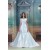 Fantastic A-Line Satin Off-the-Shoulder Sleeveless Beaded Wedding Dresses 2031178