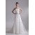 Fantastic Sleeveless Satin Organza A-Line Strapless Wedding Dresses 2031183