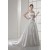 A-Line Square Chapel Train Beaded Wedding Dresses 2030119