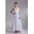 Fantastic V-Neck Sleeveless Chiffon Satin A-Line Wedding Dresses 2031190