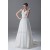 A-Line Chiffon Satin Halter Sleeveless Wedding Dresses 2031198