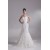 Trumpet/Mermaid Satin Lace Taffeta Sweetheart Sleeveless Wedding Dresses 2031205