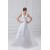 Great Satin A-Line Halter Sleeveless Wedding Dresses 2031215