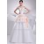 Elegant Satin Organza Fine Netting A-Line Beaded Lace Wedding Dresses 2030122